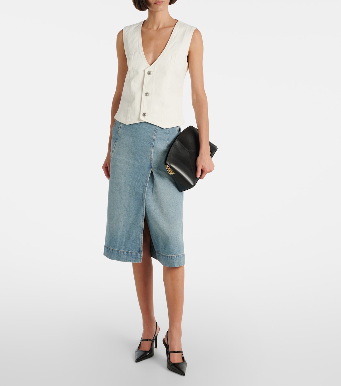 Denim vest | Victoria Beckham