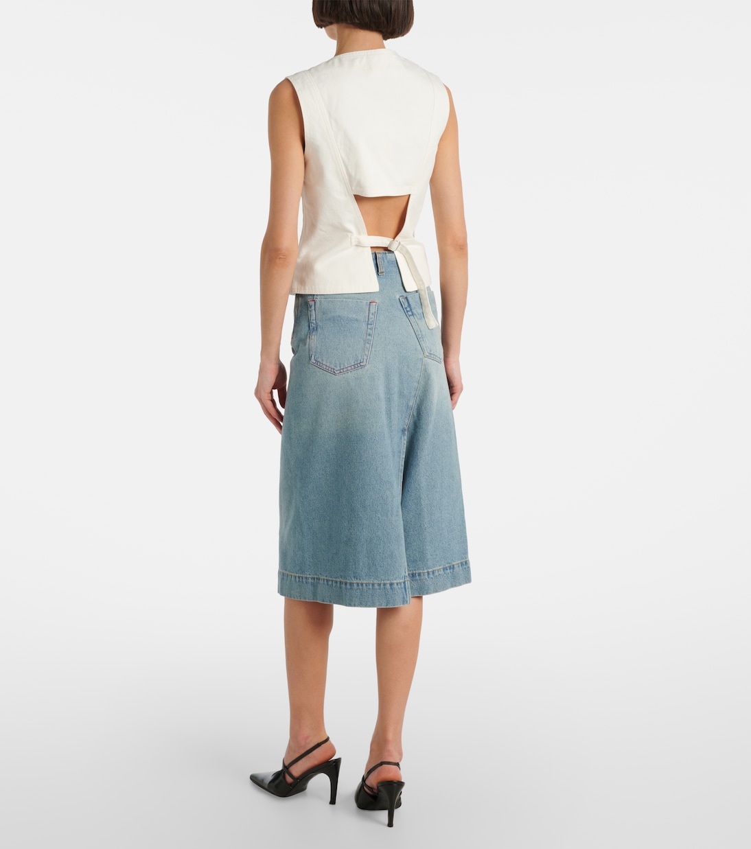 Denim vest | Victoria Beckham