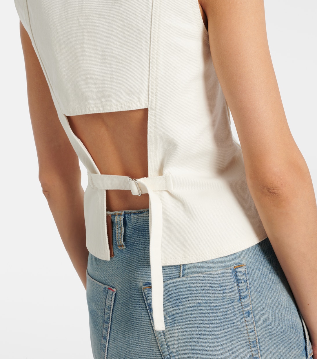 Denim vest | Victoria Beckham