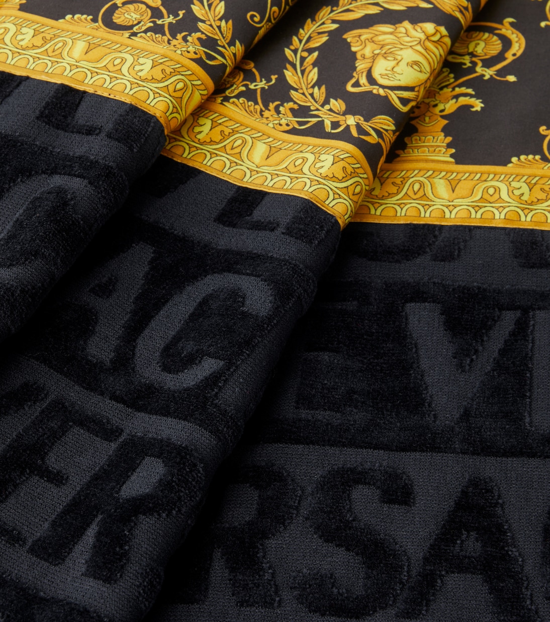 Toalla de playa I Love Baroque de rizo de algodón | Versace Home