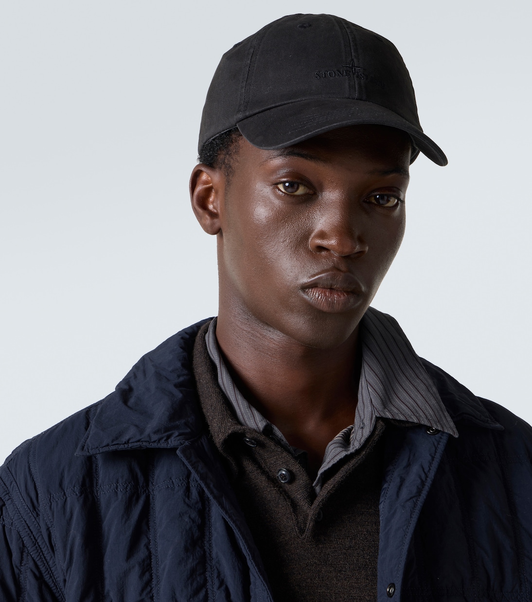 Logo cotton baseball cap | Stone Island
