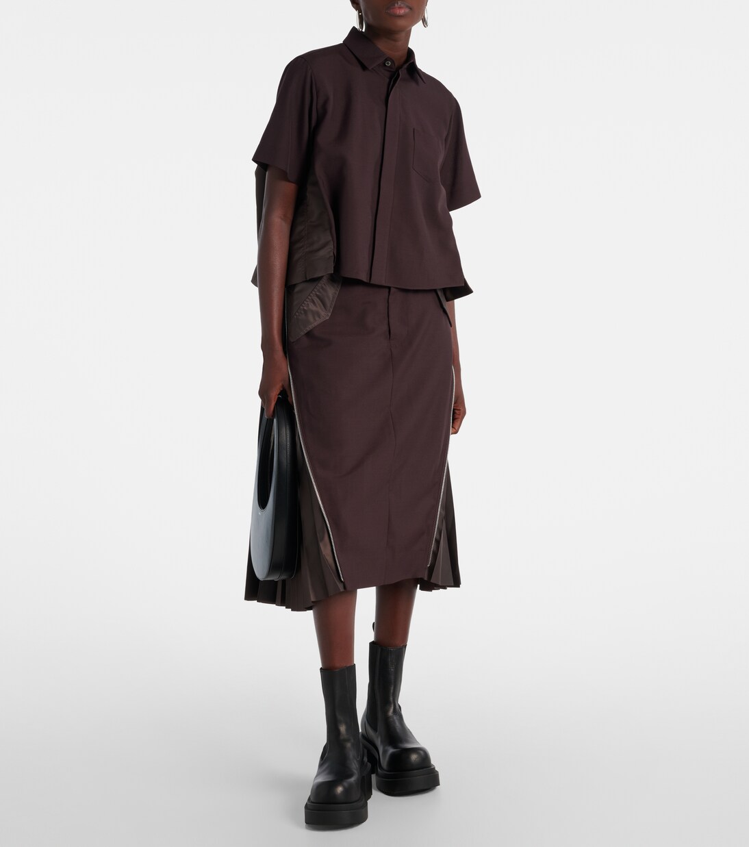 Cropped-Hemd | Sacai