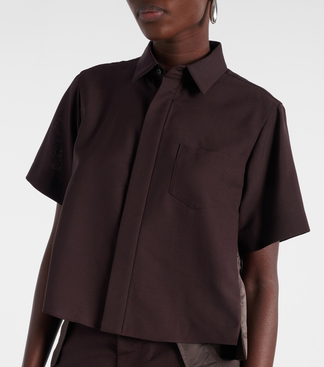 Cropped-Hemd | Sacai