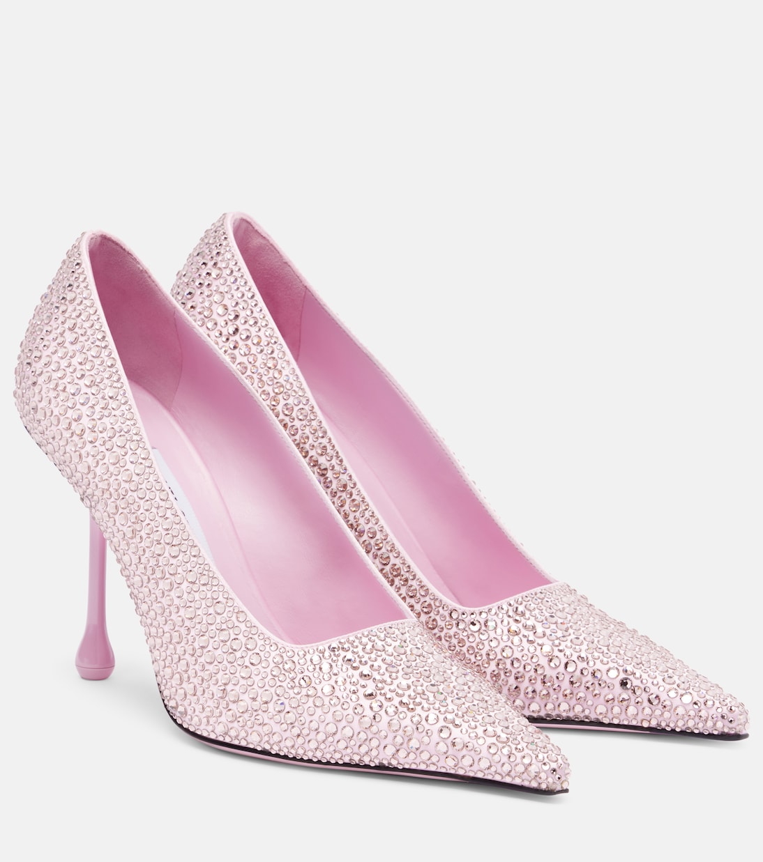 Pumps Ixia 95 aus Satin mit Kristallen | Jimmy Choo