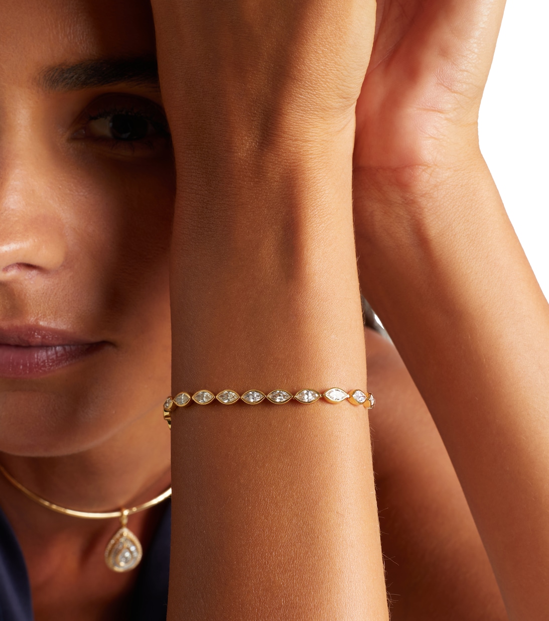 Pulsera tenis de oro de 18 ct con diamantes | Shay Jewelry