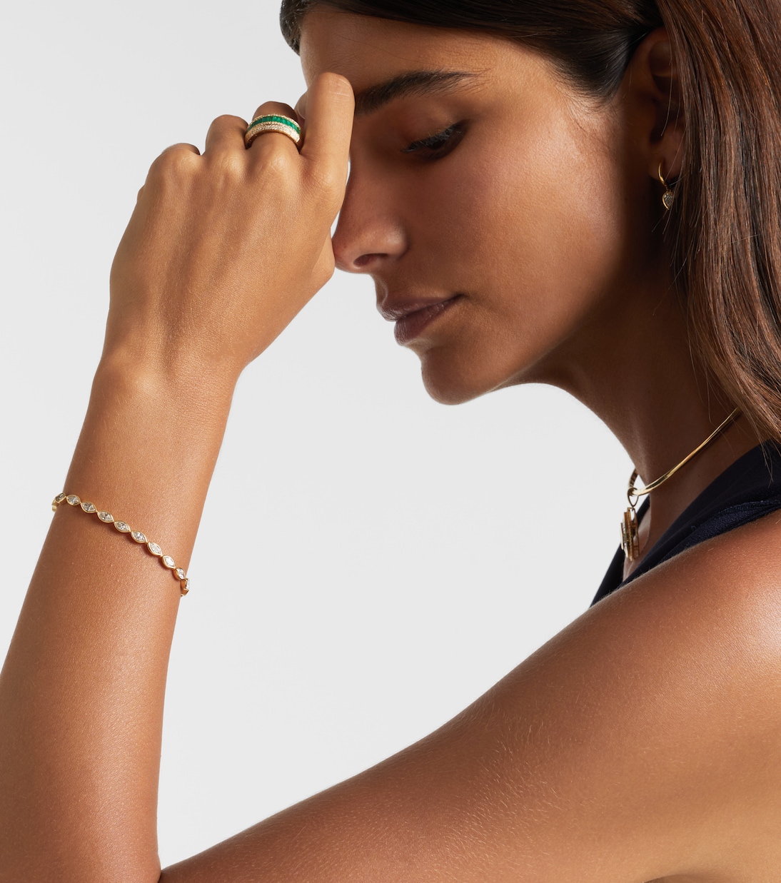 Pulsera tenis de oro de 18 ct con diamantes | Shay Jewelry