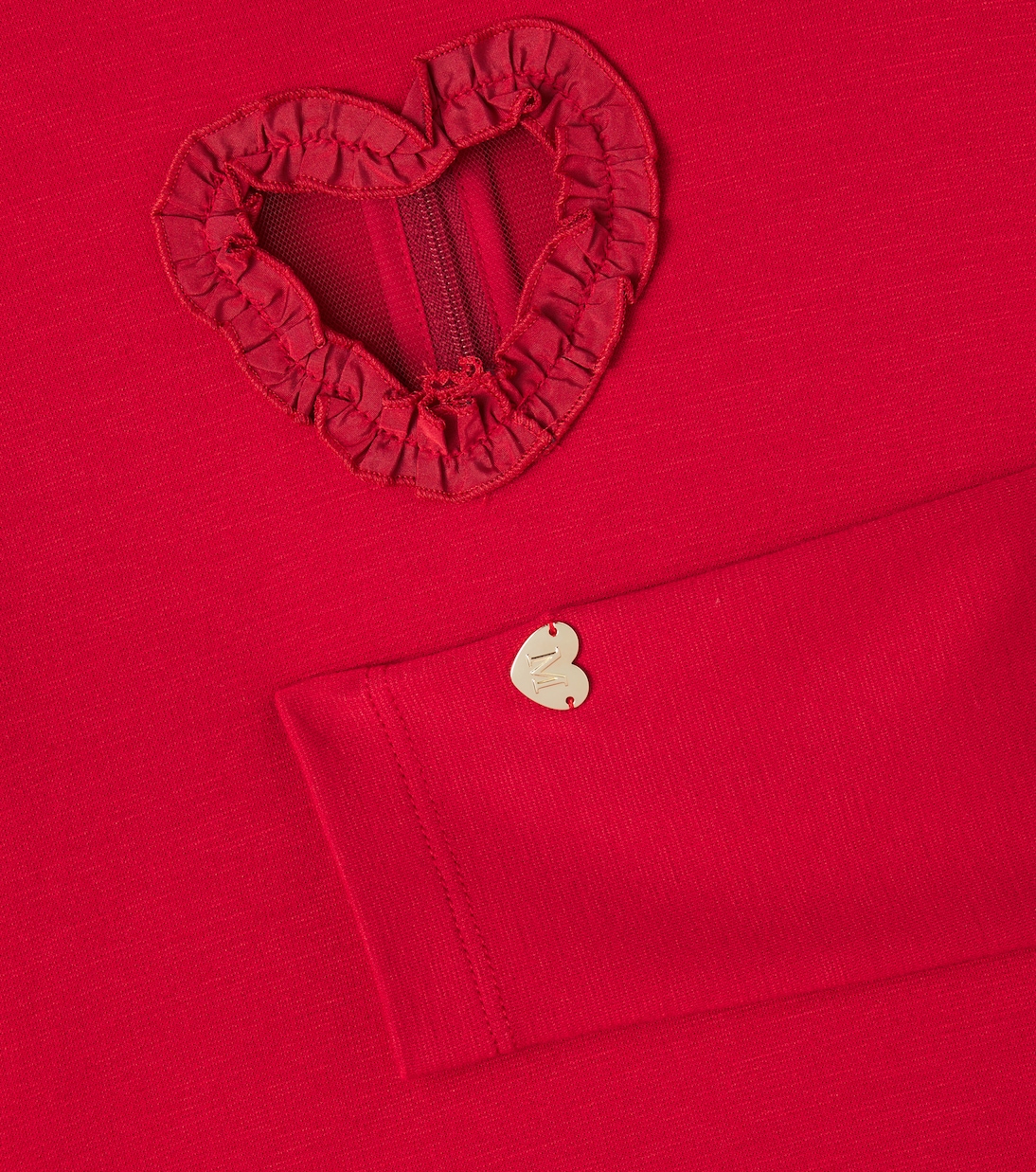 Cut-out ruched dress | Monnalisa