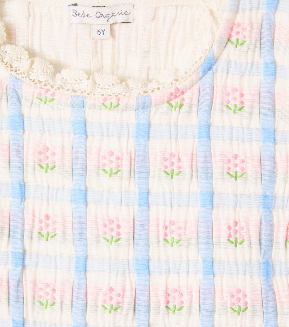 Zora knitted floral cotton-blend vest | Bebe Organic