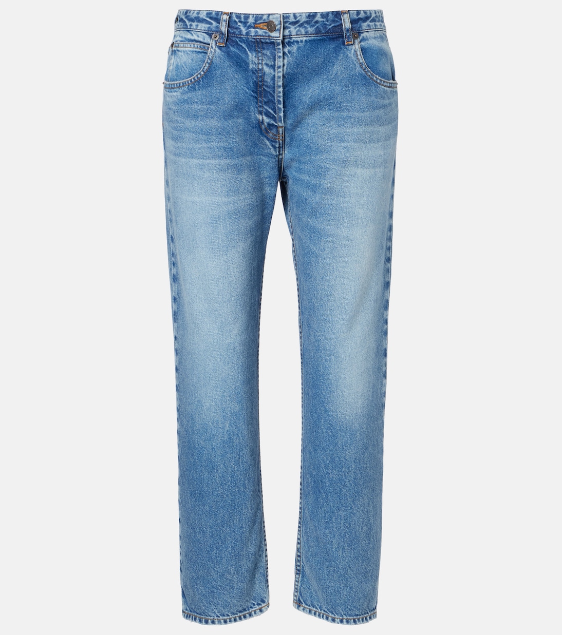 Riaco mid-rise straight jeans | The Row