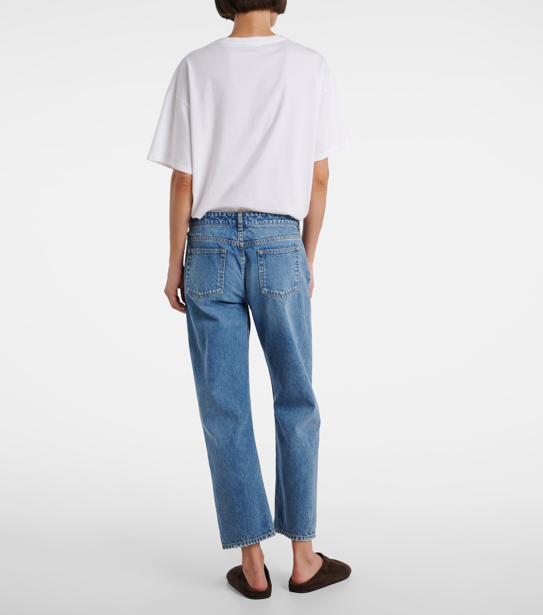 Riaco mid-rise straight jeans | The Row