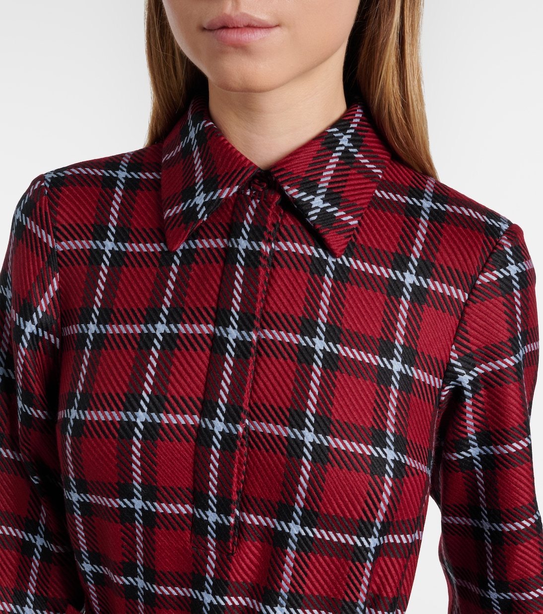 Marione belted tartan wool-blend midi dress | Emilia Wickstead