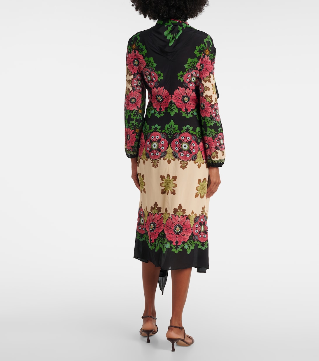 Vestido midi Karis floral | La DoubleJ