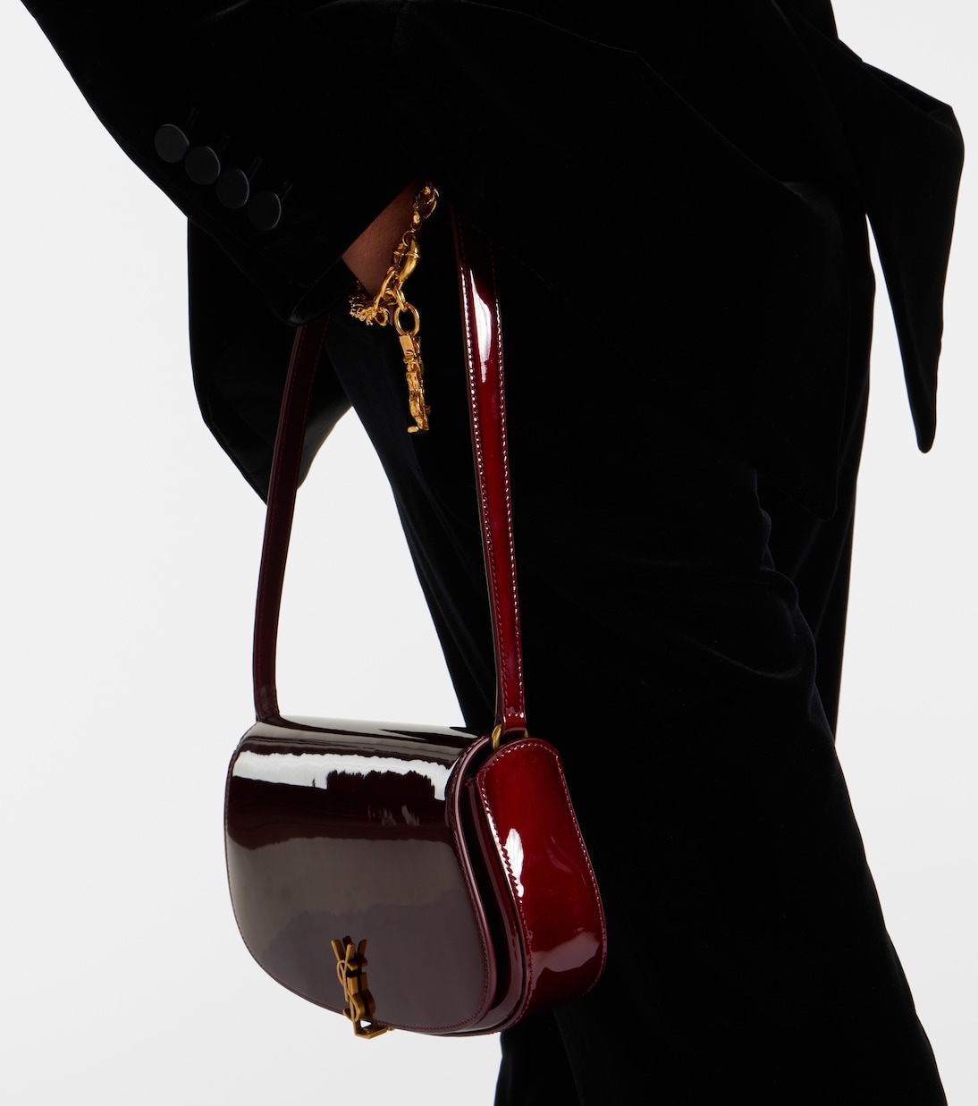 Voltaire Mini patent leather shoulder bag | Saint Laurent