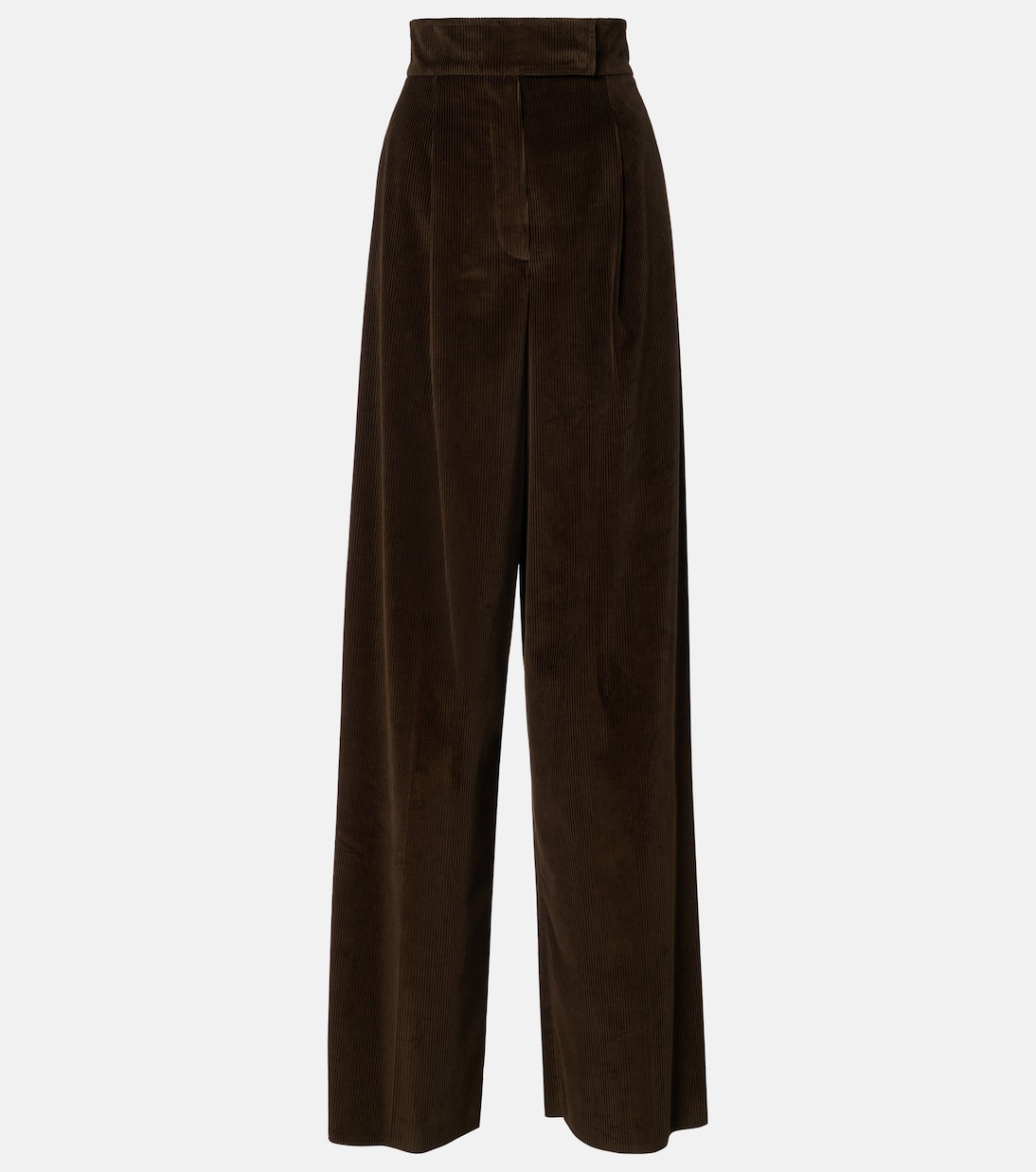 High-rise cotton corduroy wide-leg pants | Max Mara
