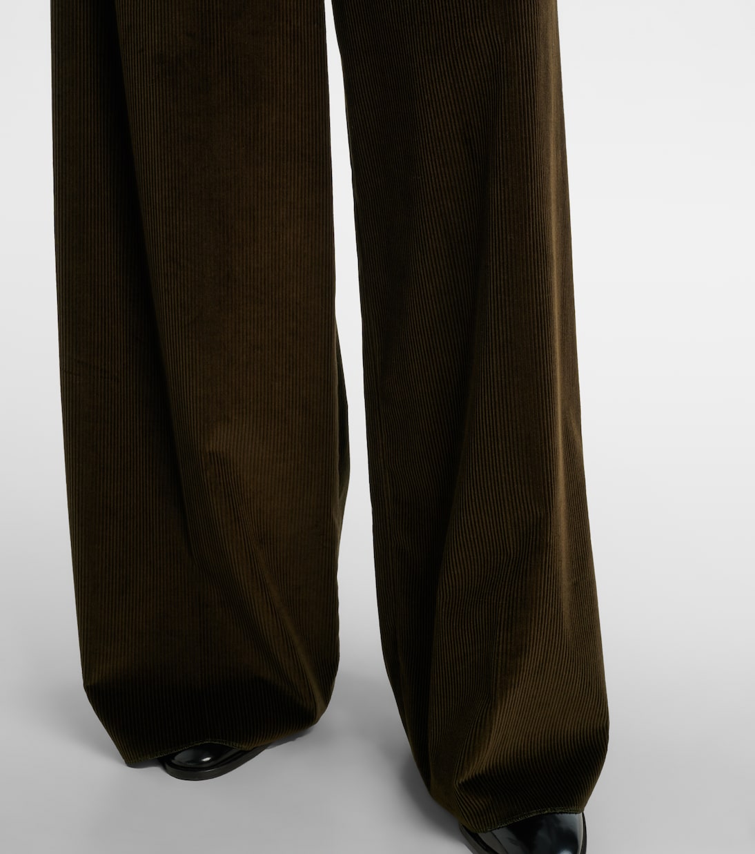 High-rise cotton corduroy wide-leg pants | Max Mara