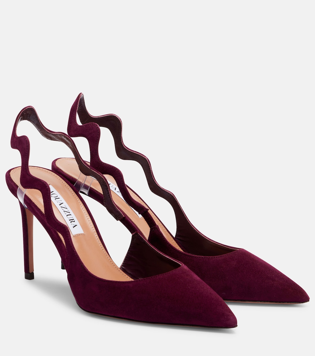Artiste 85 suede slingback pumps | Aquazzura