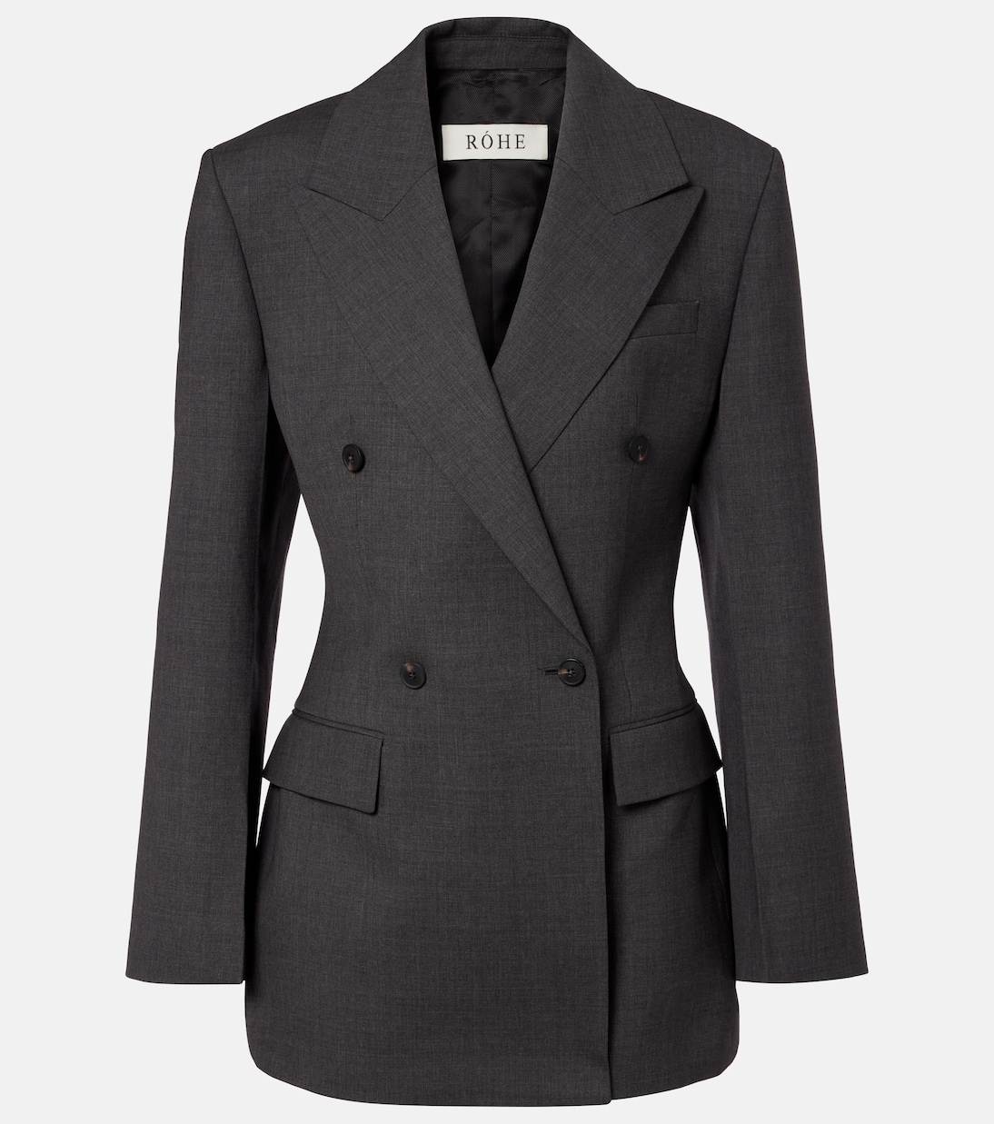 Hourglass double-breasted wool blazer | Róhe