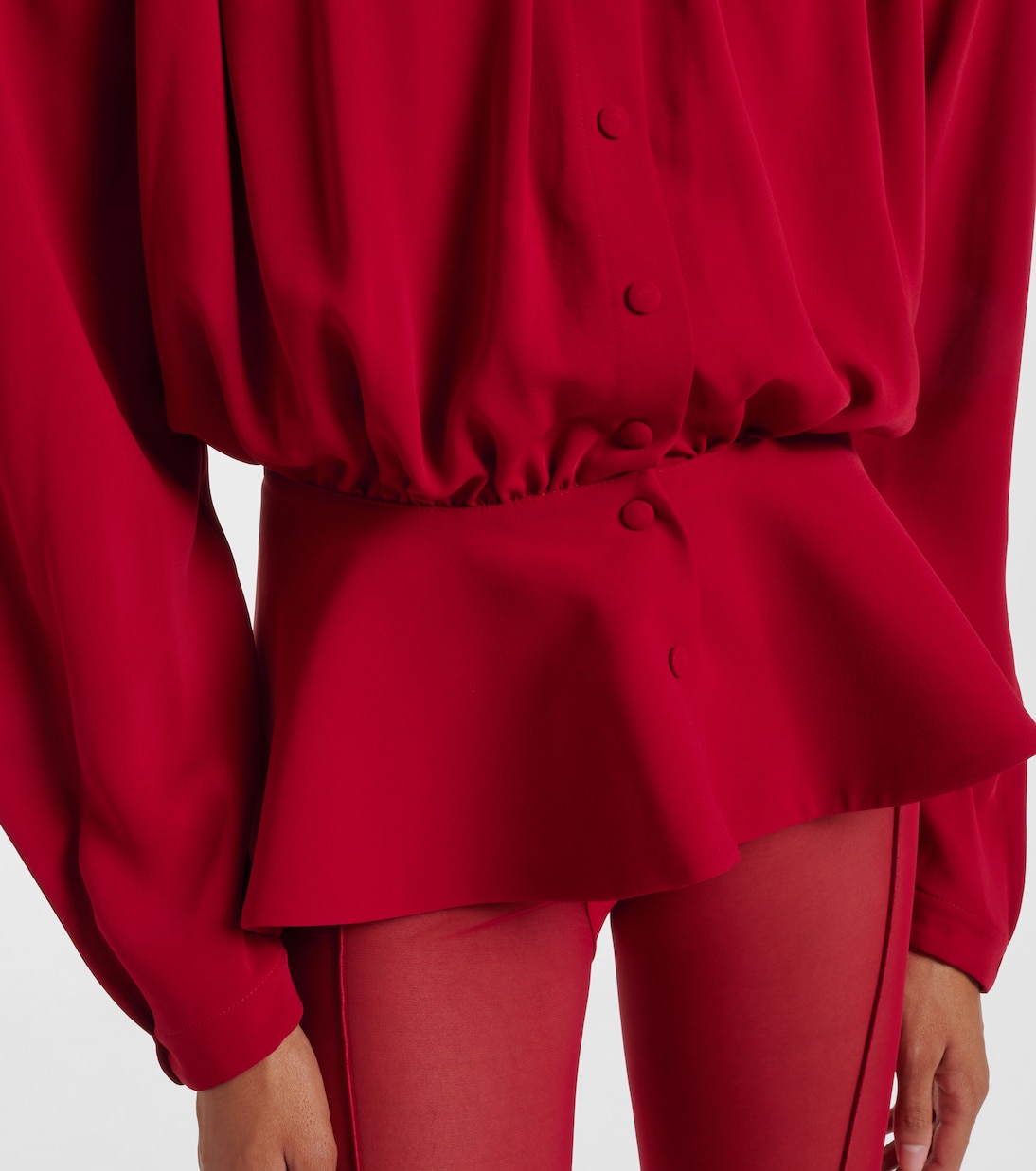 re/edit Hiver Russe crêpe twill blouse | Mugler