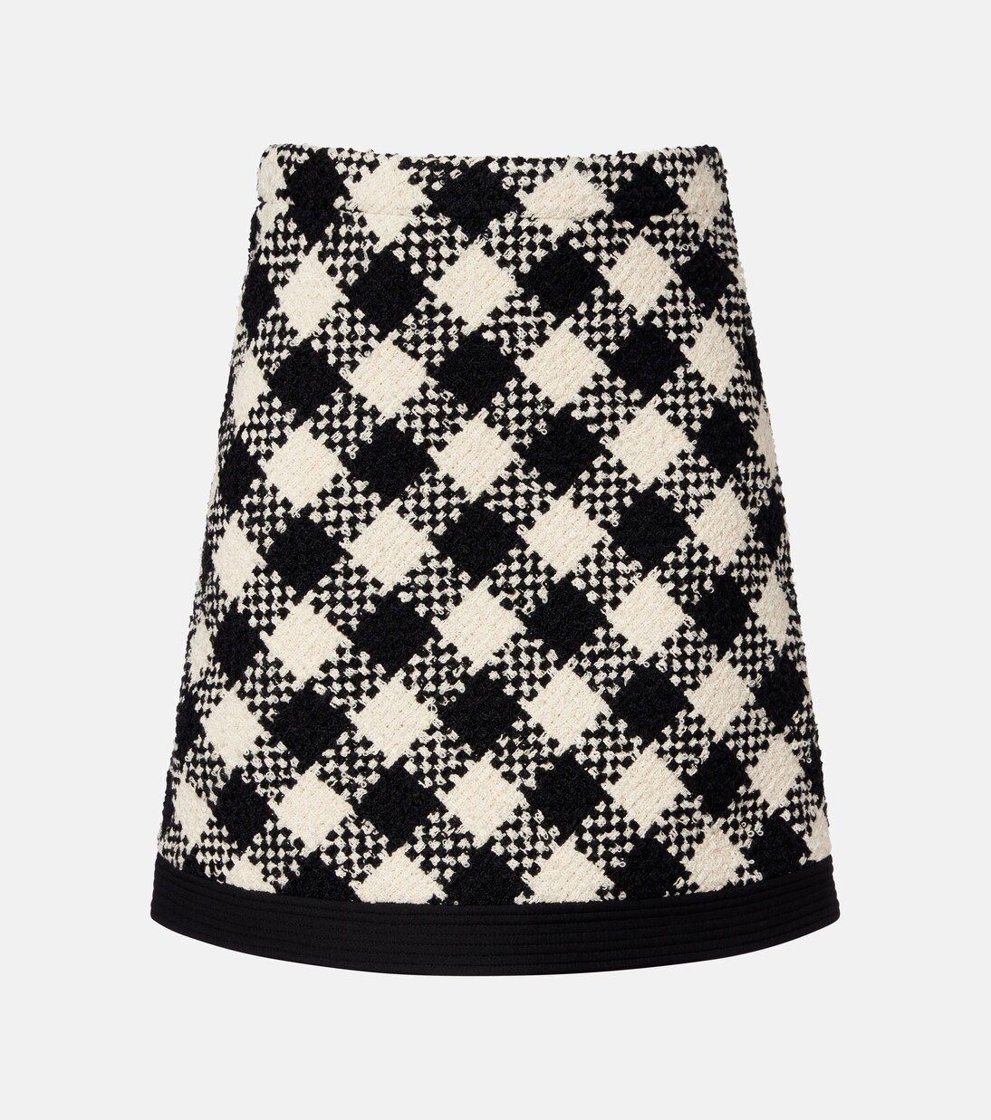 Cotton and wool-blend tweed miniskirt | Valentino