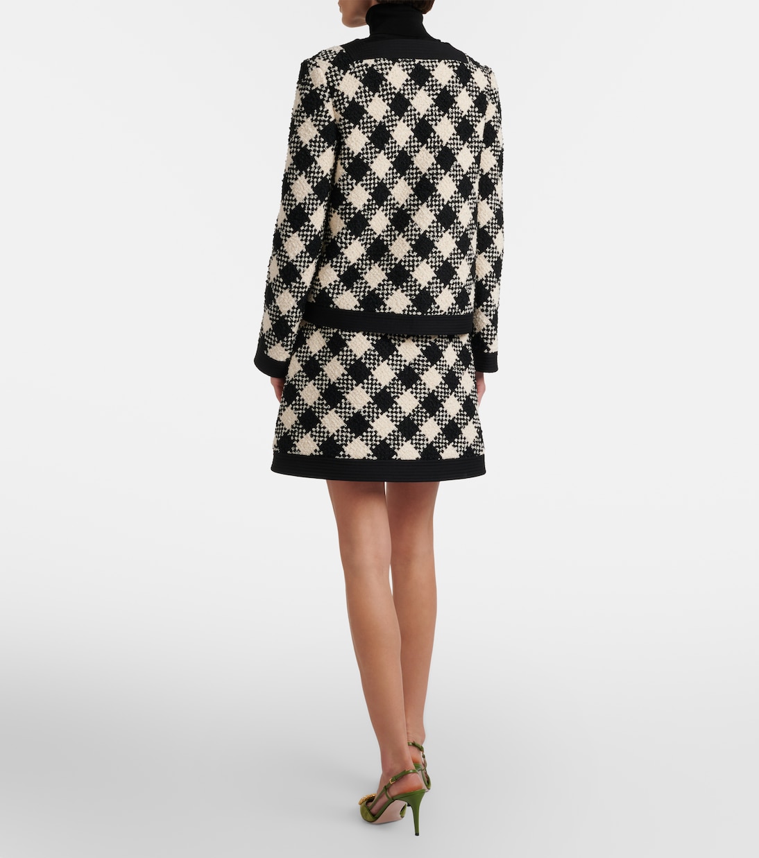Cotton and wool-blend tweed miniskirt | Valentino