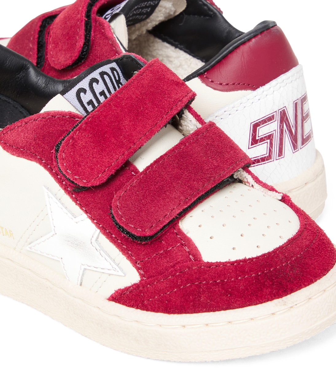Ball Star suede and leather sneakers | Golden Goose Kids