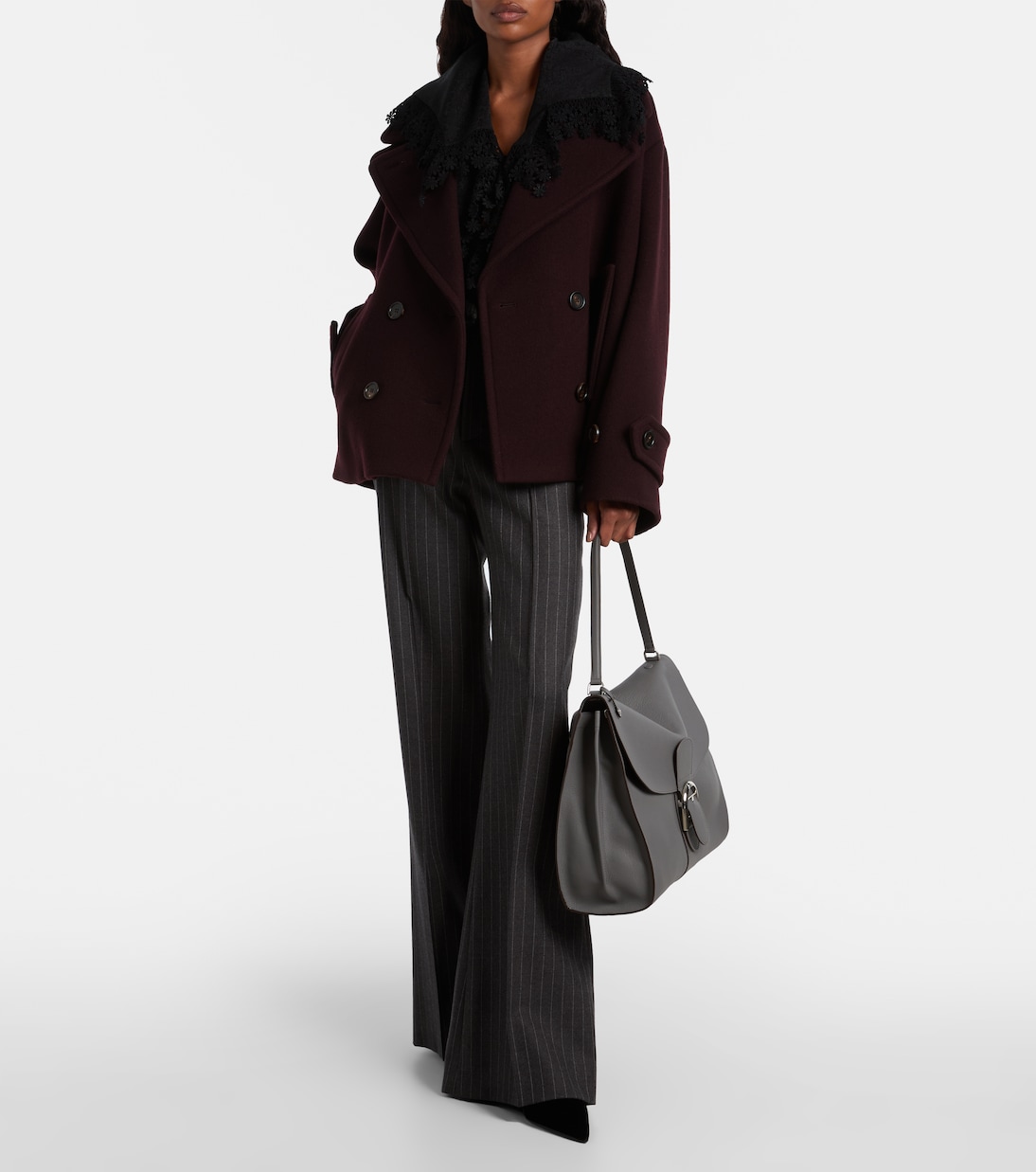 حقيبة كتف من الجلد Brillant Tempo Large | Delvaux