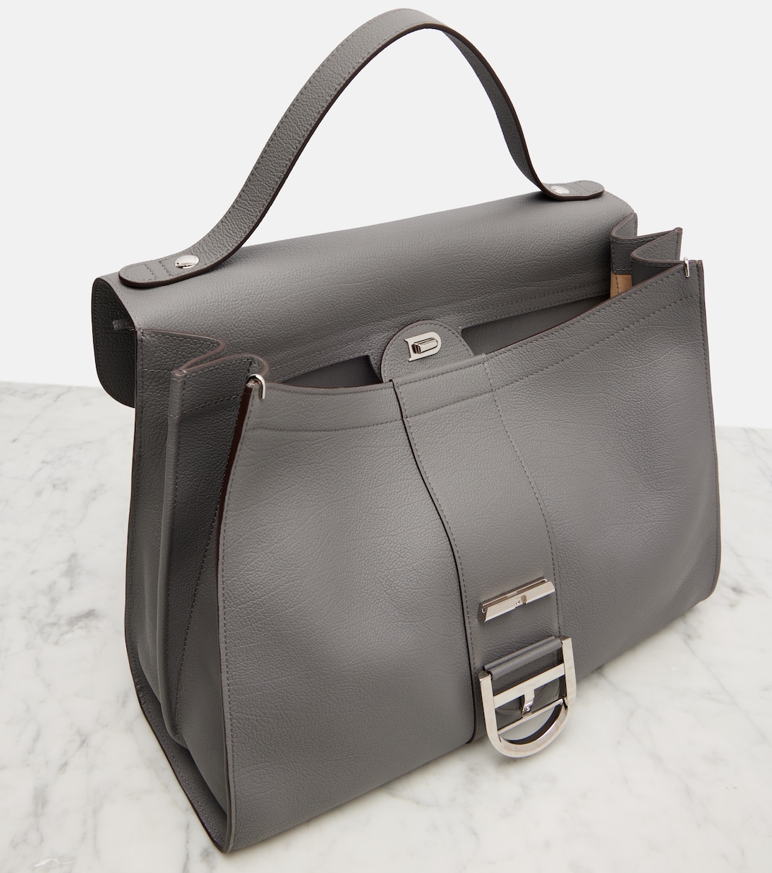 حقيبة كتف من الجلد Brillant Tempo Large | Delvaux