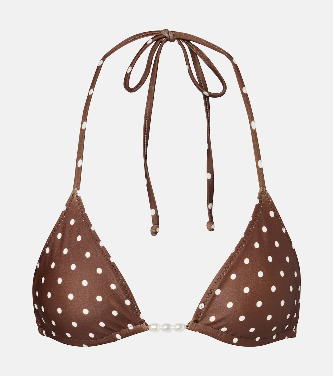 Beaded polka-dot bikini top | Same