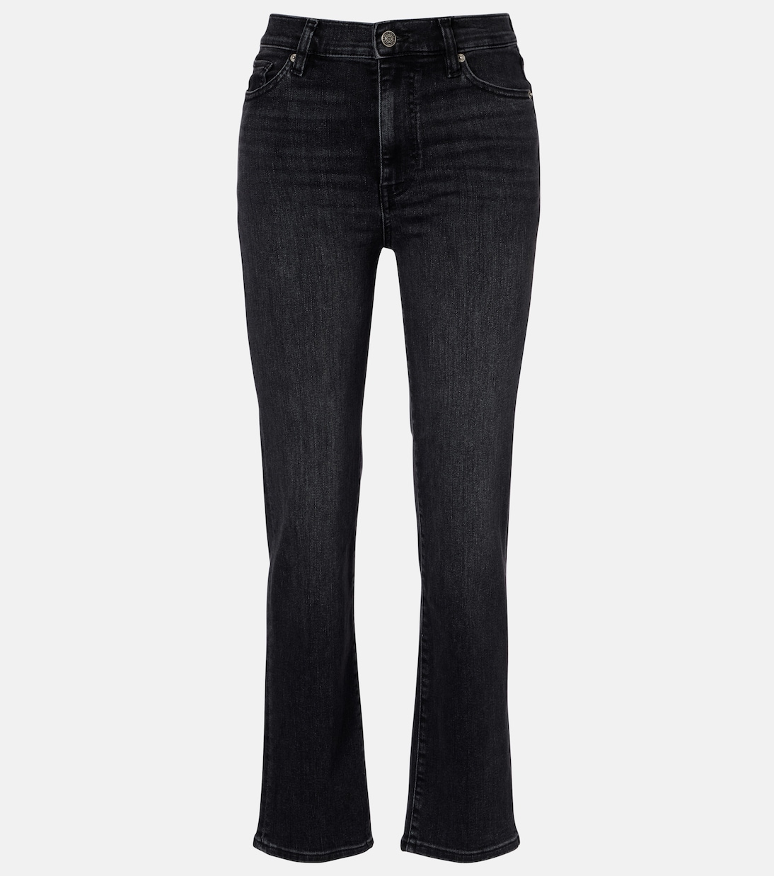 Jeans rectos Le Sleek de tiro alto cropped | Frame