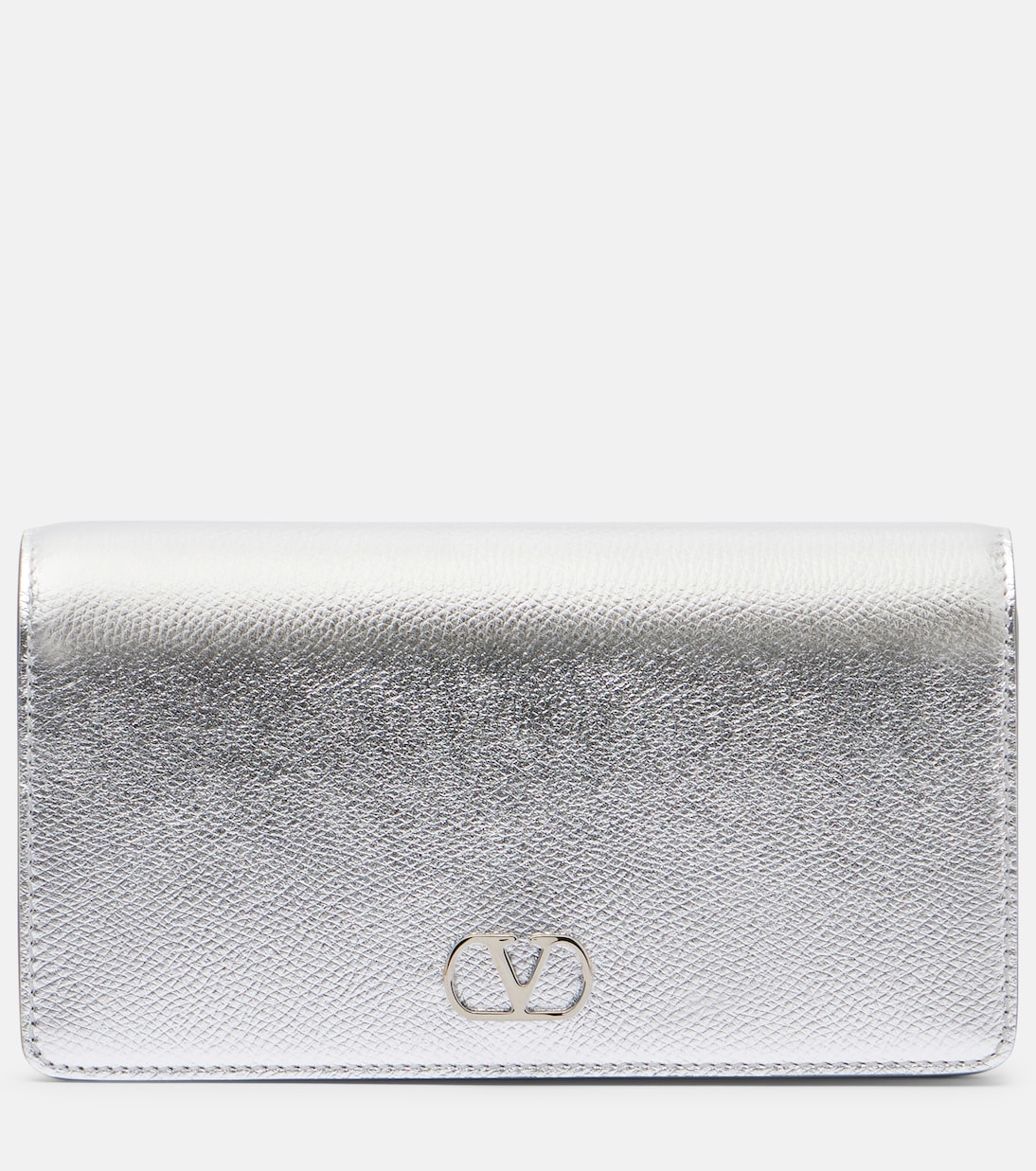 VLogo Mini metallic leather clutch | Valentino Garavani