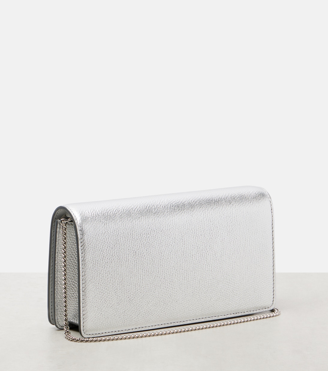 VLogo Mini metallic leather clutch | Valentino Garavani