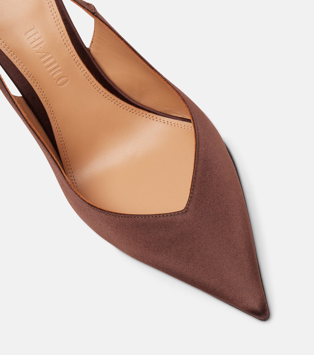 Satin slingback wedges | The Attico