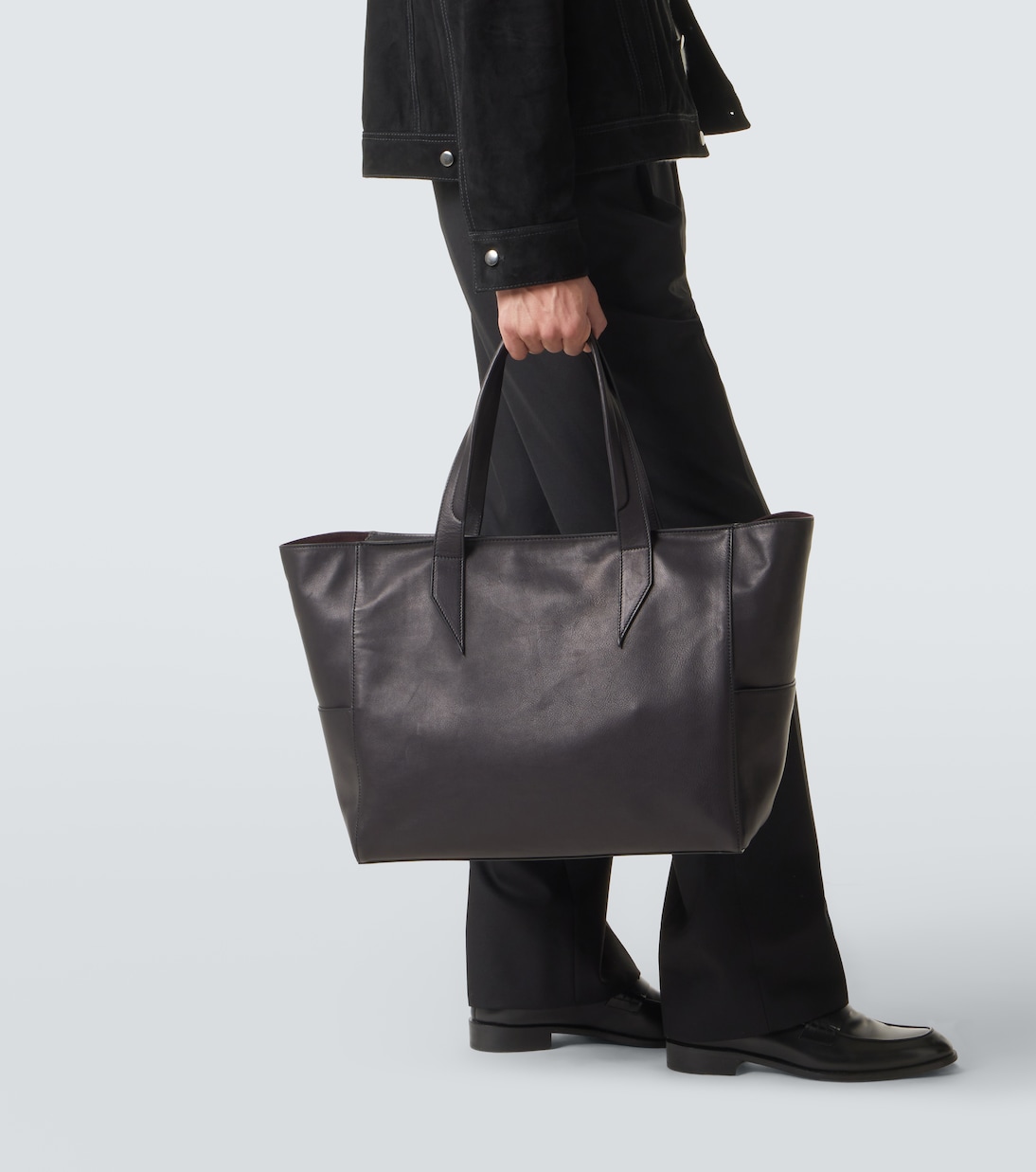 Passerby East-West leather tote bag | Métier