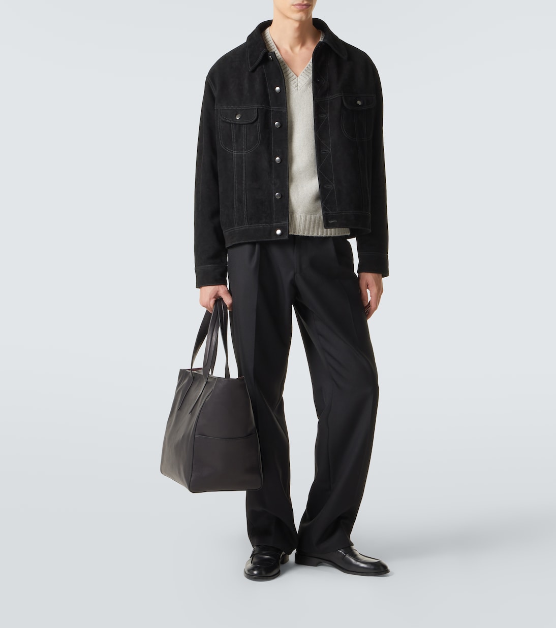 Passerby East-West leather tote bag | Métier