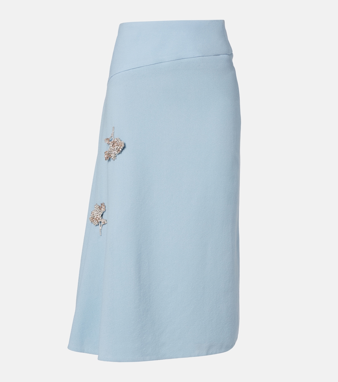 Virgin wool midi skirt  | Erdem