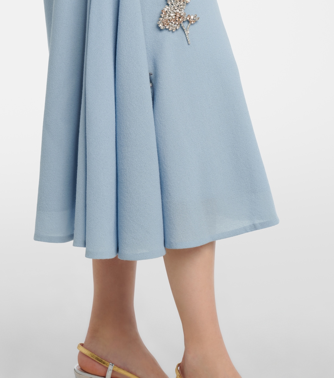 Virgin wool midi skirt  | Erdem