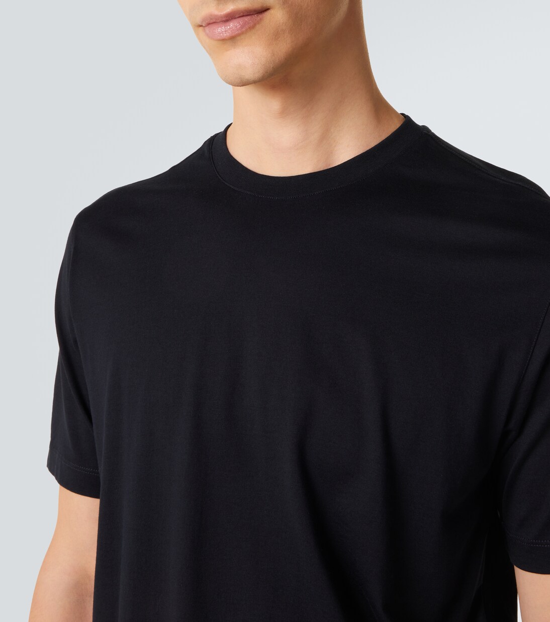 T-shirt en coton et soie | Slowear