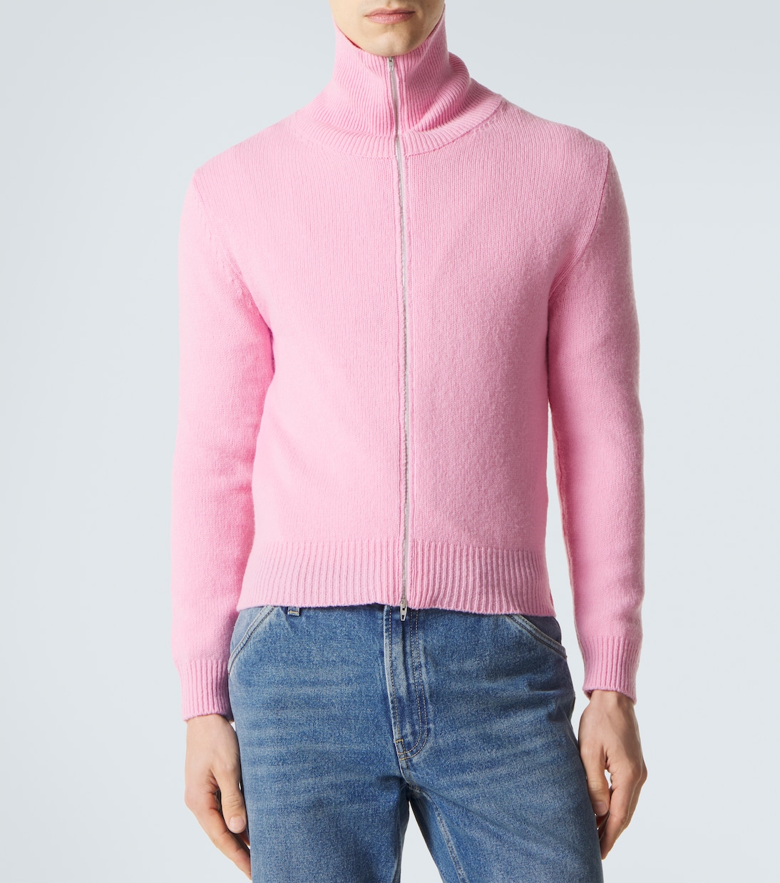Wool-blend zip-up sweater | Jil Sander