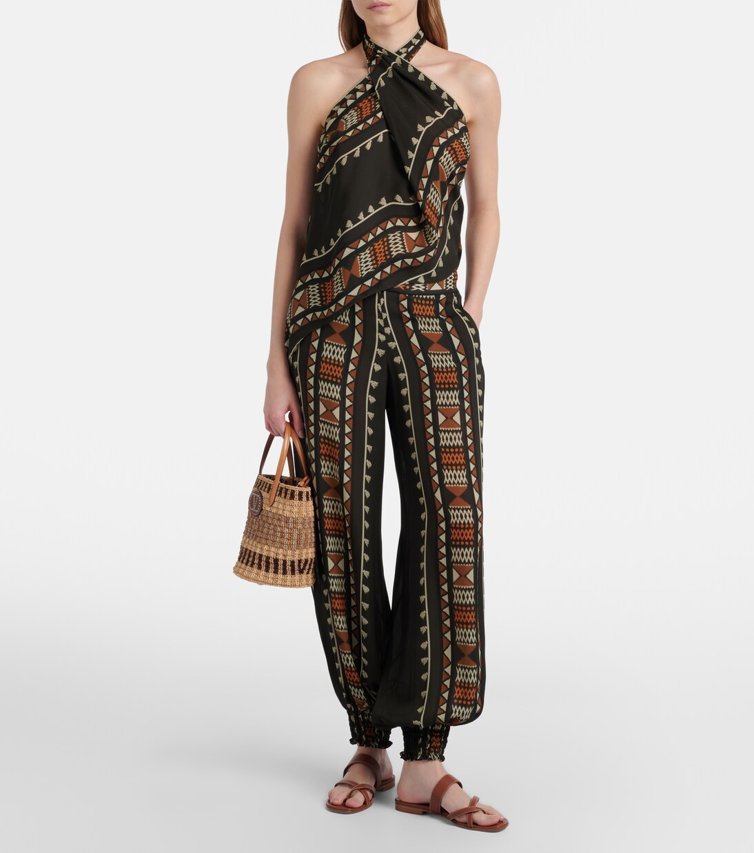 Ancestral printed silk georgette top | Johanna Ortiz