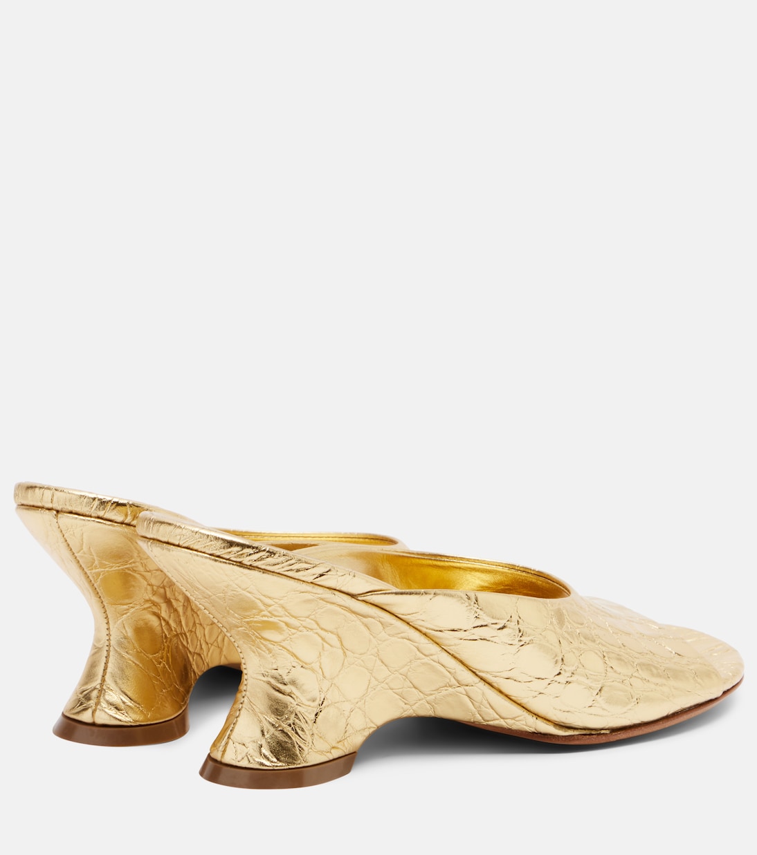 Metallic leather sandals | Dries Van Noten