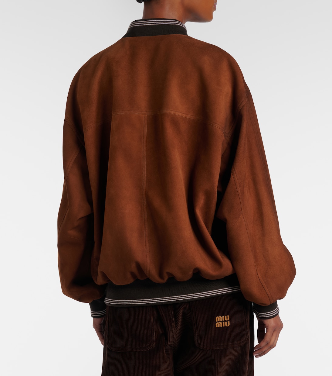 Chaqueta de chaqueta con logo | Miu Miu