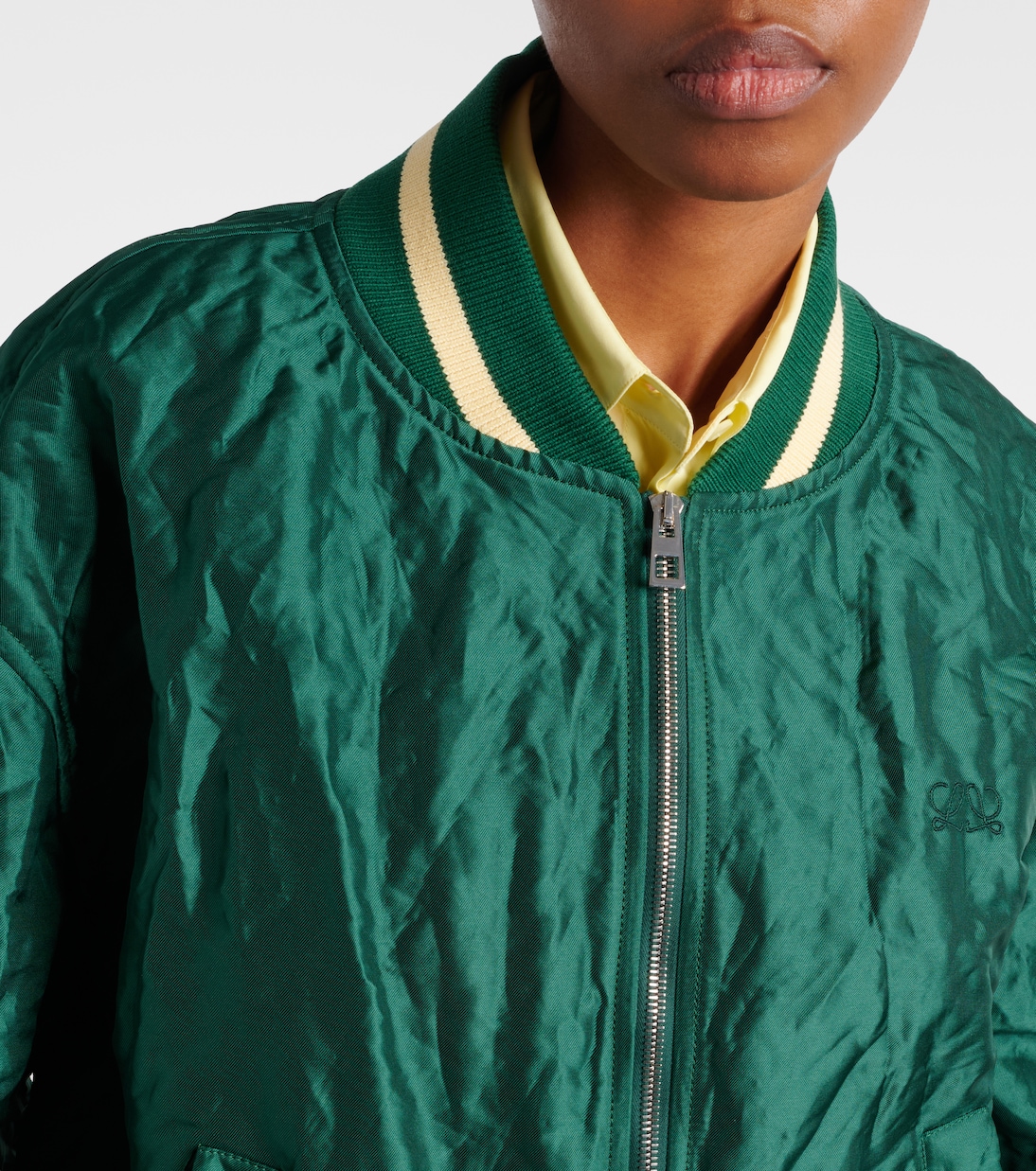 Double L taffeta bomber jacket | Loewe