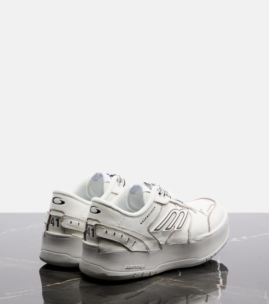 Plateau-Sneakers Hamptons aus Leder | Balenciaga