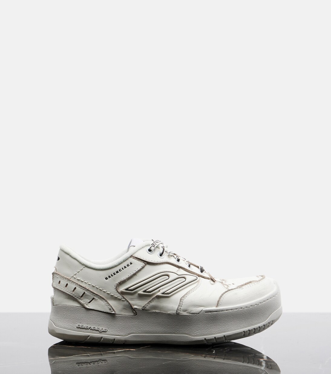 Plateau-Sneakers Hamptons aus Leder | Balenciaga