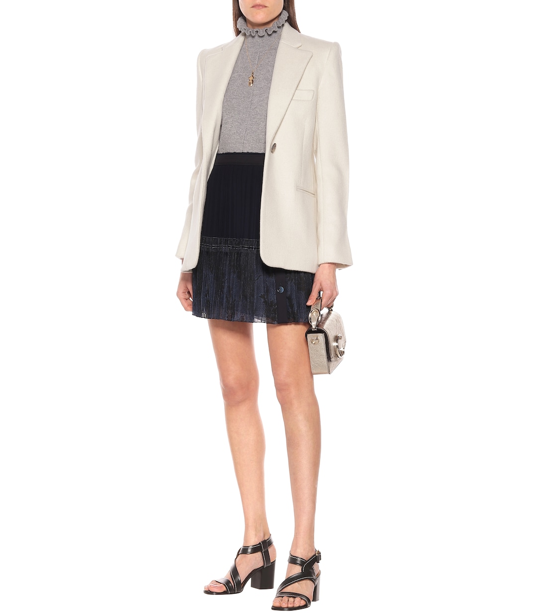 Minigonna plissé in seta | Chloé