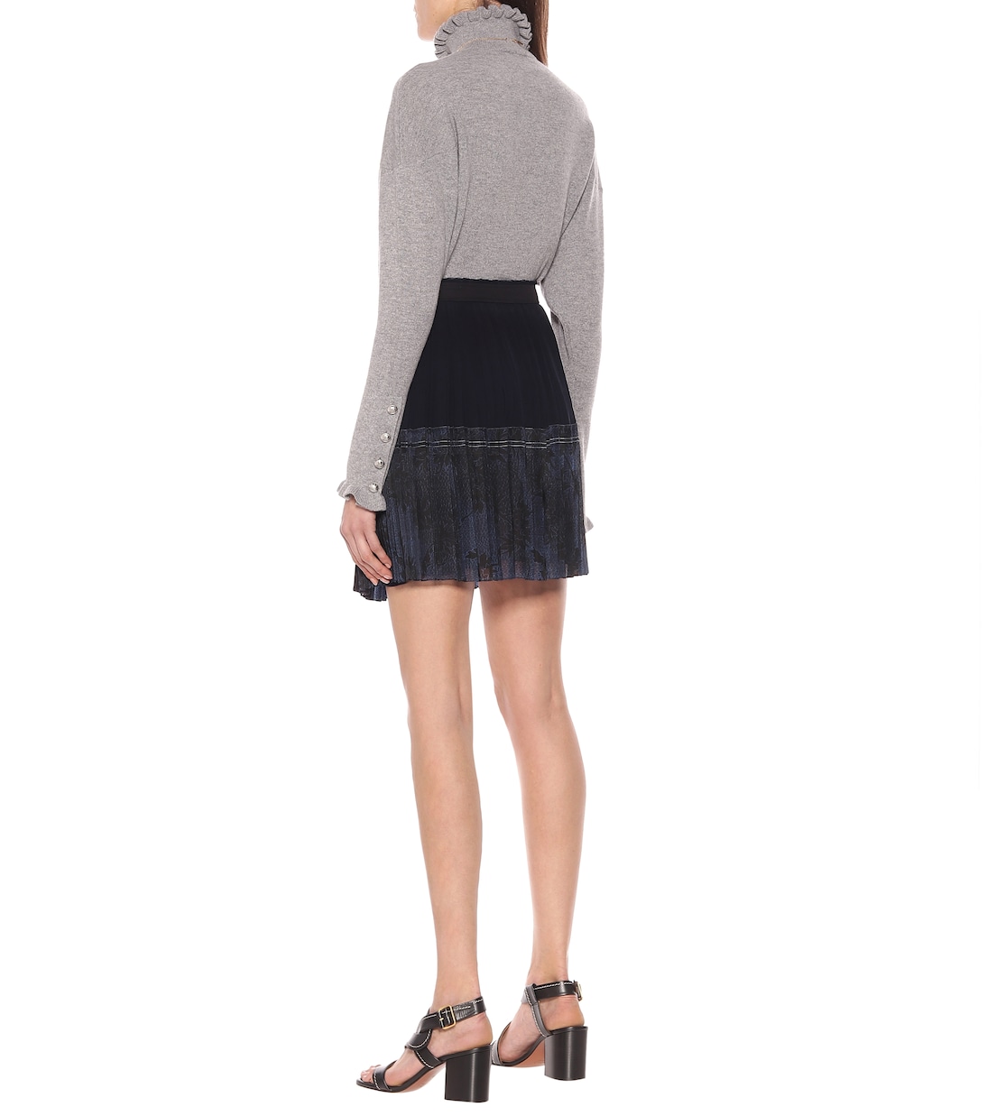 Minigonna plissé in seta | Chloé