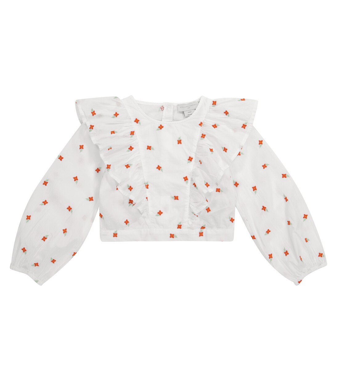 Blusa in cotone con ricami | Stella McCartney Kids