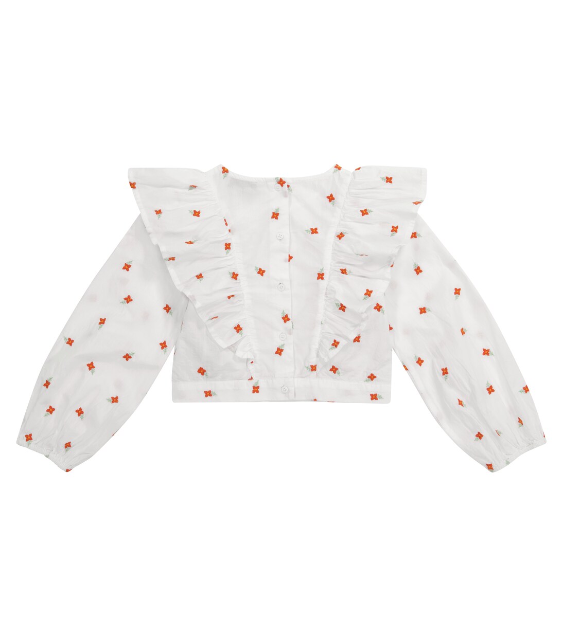 Blusa in cotone con ricami | Stella McCartney Kids