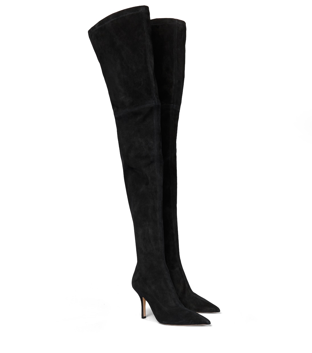 Suede knee-high boots | Paris Texas