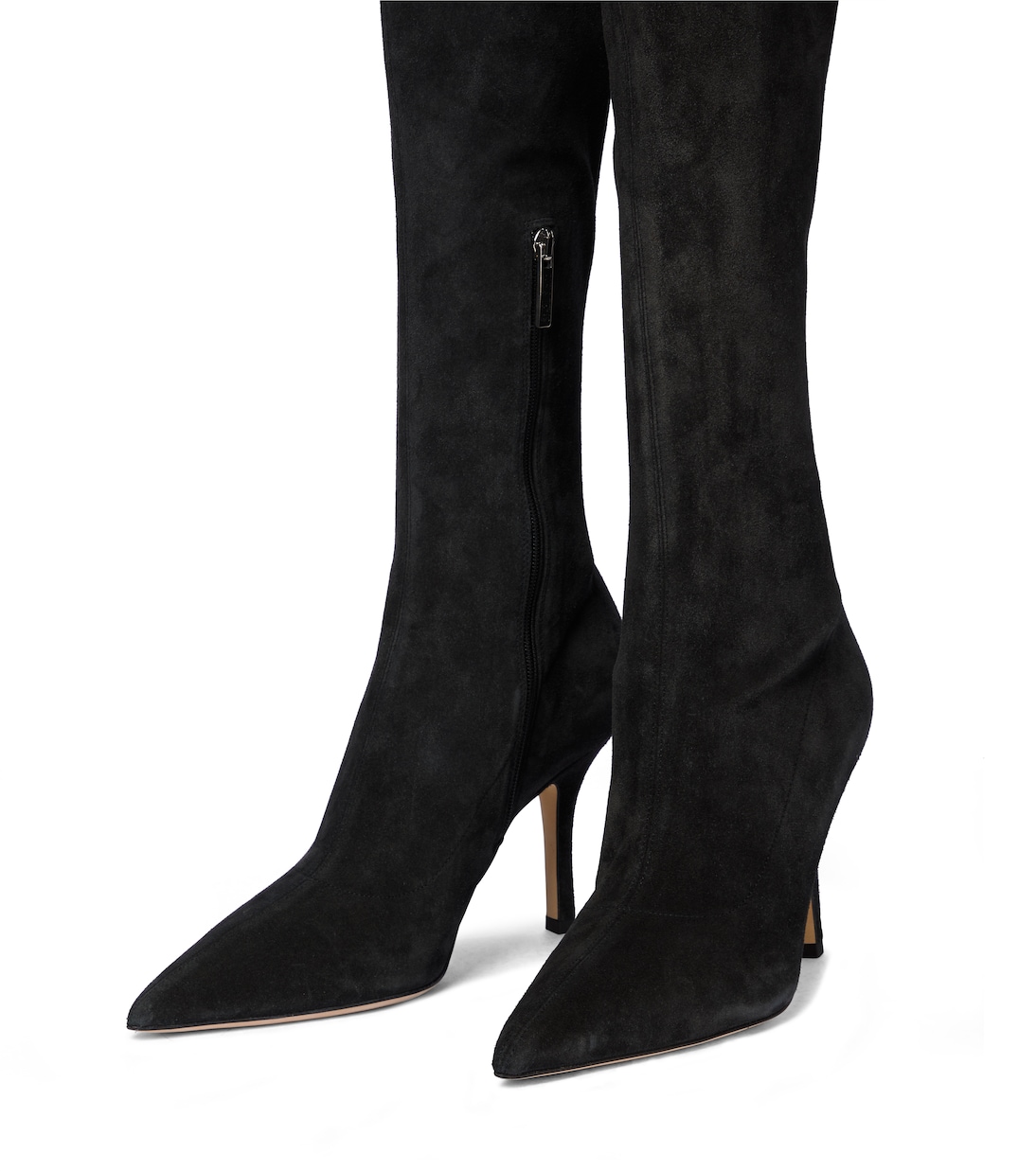 Suede knee-high boots | Paris Texas